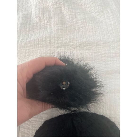 NWT HatAttack Bryce Knit Beanie Black Removable Pom - Picture 7 of 9